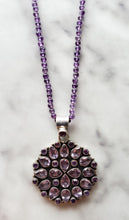 Load image into Gallery viewer, Roman inspired AMETHYST PENDANT NECKLACE In Sterling Silver