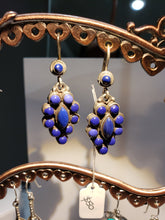 Load image into Gallery viewer, Lapis Lazuli Teardrop Earrings Handcrafted