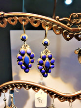 Load image into Gallery viewer, Lapis Lazuli Teardrop Earrings Handcrafted