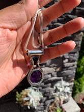Load image into Gallery viewer, Roman inspired AMETHYST PENDANT NECKLACE In Sterling Silver