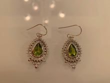 Load image into Gallery viewer, Real Gemstones and 925 Genuine Silver Danglers For Daily Wear, Lucky Earrings, Beautiful Earrings, Must Have