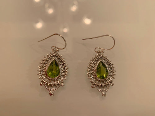 Real Gemstones and 925 Genuine Silver Danglers For Daily Wear, Lucky Earrings, Beautiful Earrings, Must Have