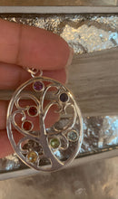 Load image into Gallery viewer, Oval Tree of Life Style Pendant made in 925 Sterling Silver