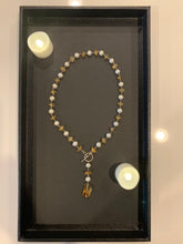 Load image into Gallery viewer, Statement Necklace Beautiful 16-inches High Quality Pearl &amp; Natural Citrine in 925 sterling silver.