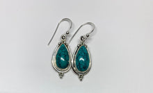 Load image into Gallery viewer, Genuine Silver Turquoise Earrings For Daily Wear, Jasmine Style