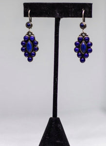 Lapis Lazuli Teardrop Earrings Handcrafted