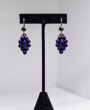 Load image into Gallery viewer, Lapis Lazuli Teardrop Earrings Handcrafted