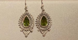 Real Gemstones and 925 Genuine Silver Danglers For Daily Wear, Lucky Earrings, Beautiful Earrings, Must Have