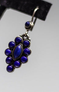 Lapis Lazuli Teardrop Earrings Handcrafted