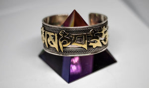 Tibetan Mantra: Special Cuff Bracelet Heavy 60 gms, Bracelet