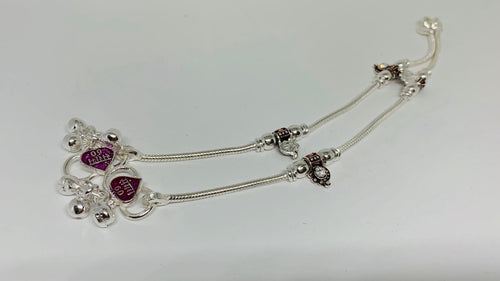 Kids Pure Silver Anklets Various Sizes