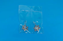 Load image into Gallery viewer, Natural Moonstone, Peridot Gemstone Earrings In Sterling Silver Flower Design