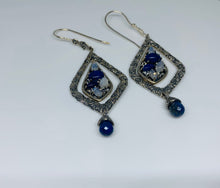 Load image into Gallery viewer, Lapis Lazuli, Rainbow Moonstone 925 Silver Designer