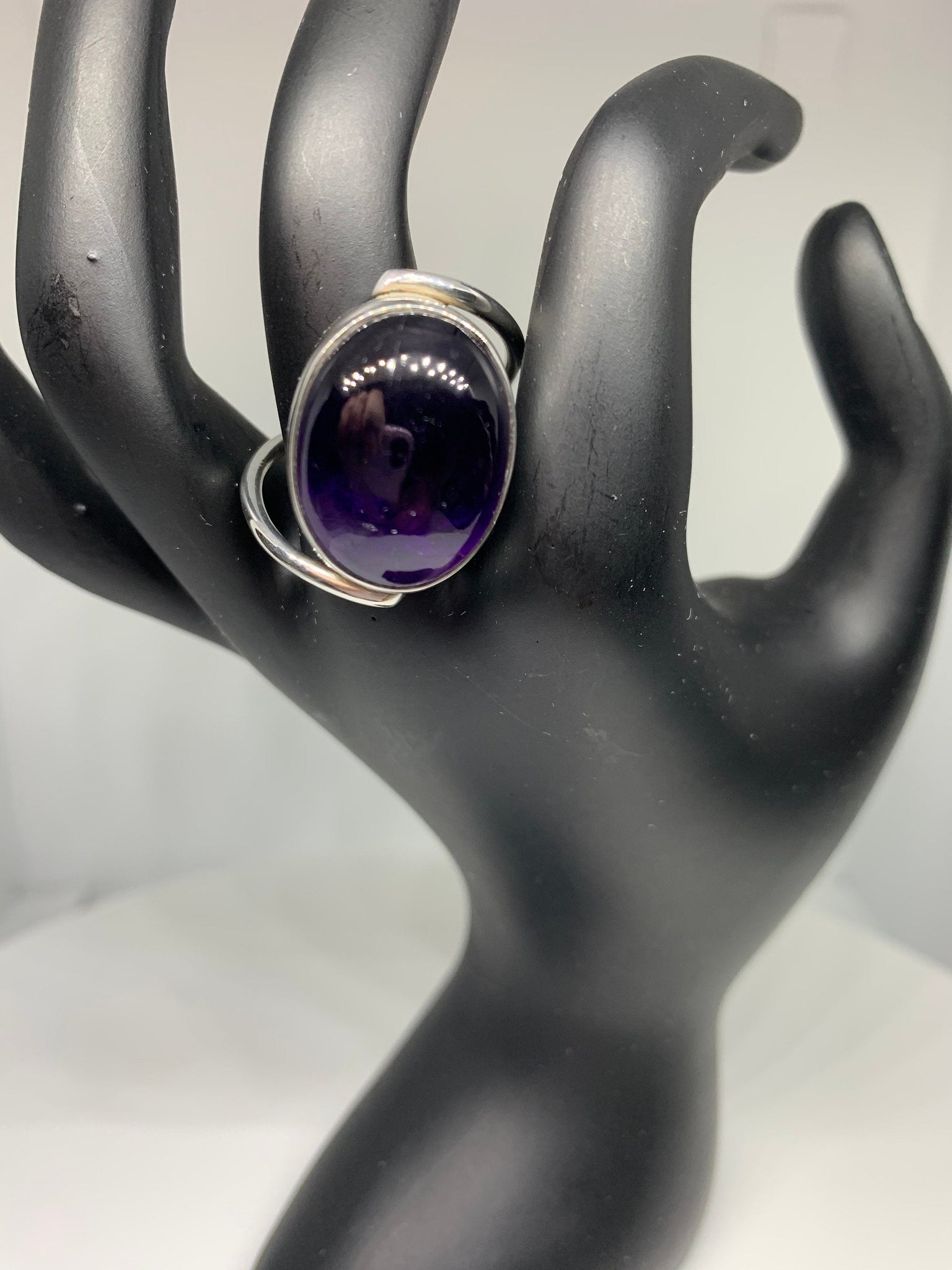 Vintage Handmade deep purple genuine Amethyst setting 925 Sterling Sil –  Nemesis Jewelry NYC
