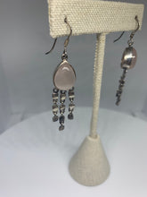 Load image into Gallery viewer, Earrings Natural Rose Quartz In Sterling Silver