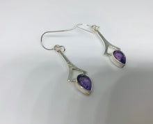 Load image into Gallery viewer, Natural Amethyst Earrings in 925 Sterling Silver
