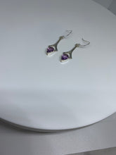 Load image into Gallery viewer, Natural Amethyst Earrings in 925 Sterling Silver