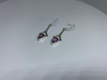 Load image into Gallery viewer, Natural Amethyst Earrings in 925 Sterling Silver