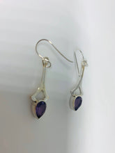 Load image into Gallery viewer, Natural Amethyst Earrings in 925 Sterling Silver