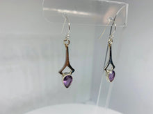 Load image into Gallery viewer, Natural Amethyst Earrings in 925 Sterling Silver