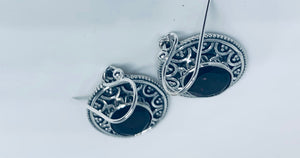 Natural MAROON GARNET Earrings in 925 Sterling Silver