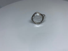 Load image into Gallery viewer, Clear Crystal Quartz Ring In Art Décor Sterling Silver Setting, Unique Rare Gemstone Ring Gift Ideas