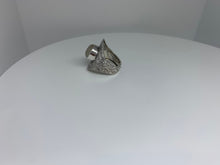 Load image into Gallery viewer, Moonstone , Amethyst , Onyx AND MELACHITE Ring In Art Décor Sterling Silver Setting, Unique Rare Gemstone Ring Gift Ideas