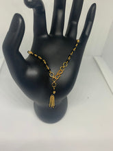 Load image into Gallery viewer, Black Beads and 22K GOLD