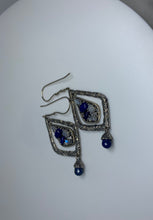 Load image into Gallery viewer, Lapis Lazuli, Rainbow Moonstone 925 Silver Designer