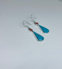 Load image into Gallery viewer, Genuine Silver Turquoise Earrings For Daily Wear, Jasmine Style
