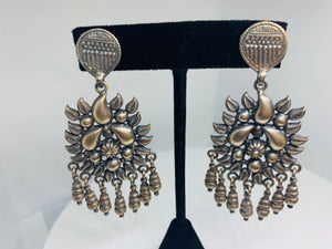 Bohemian Style 925 Silver Designer Danglers, Newest Collection, Contemporary Classical Mix Earrings, Perfect For Gifting.