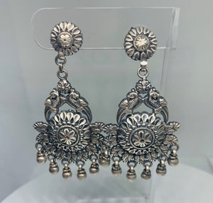 Bohemian Style 925 Silver Designer Danglers, Newest Collection, Contemporary Classical Mix Earrings, Perfect For Gifting.