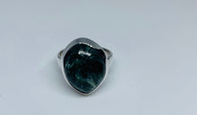 Load image into Gallery viewer, Kambaba Jasper Caret Oval Ring In Art Décor Sterling Silver Setting, Unique Rare Gemstone Ring Gift Ideas