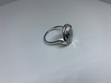 Load image into Gallery viewer, Clear Crystal Quartz Ring In Art Décor Sterling Silver Setting, Unique Rare Gemstone Ring Gift Ideas