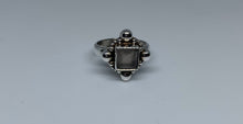 Load image into Gallery viewer, Rose Quartz Ring In Art Décor Sterling Silver Setting, Unique Rare Gemstone Ring Gift Ideas