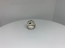 Load image into Gallery viewer, Moonstone , Amethyst , Onyx AND MELACHITE Ring In Art Décor Sterling Silver Setting, Unique Rare Gemstone Ring Gift Ideas