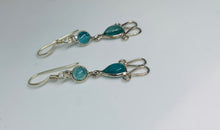 Load image into Gallery viewer, Aquamarine Pear shaped everyday earrings