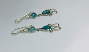 Aquamarine Pear shaped everyday earrings