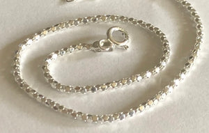 Boxed chain Anklets - Pair