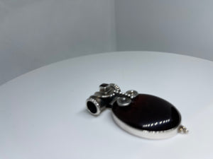 Red Jasper Pendant in 925 Silver base