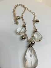 Load image into Gallery viewer, Natural Crystal Gemstone Necklace made in 925 Silver.