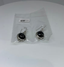 Load image into Gallery viewer, Natural Rainbow Moonstone Earrings In Cable Sterling Silver