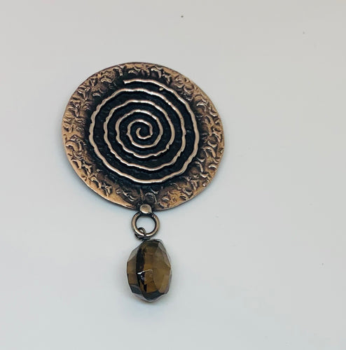 Spiral Design Silver Pendant