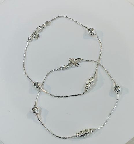 Italian Polish 925 Silver anklets