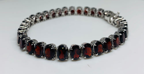 Deep Red Garnet Bracelet