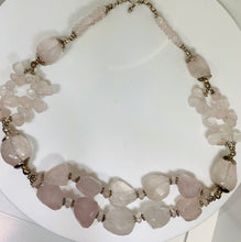 Load image into Gallery viewer, Rose Quartz Statement Necklace