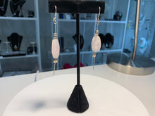 Load image into Gallery viewer, Earrings Natural Rose Quartz In Sterling Silver