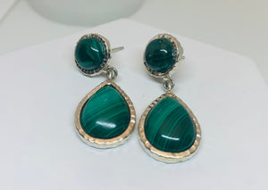 Designer Malachite Earings