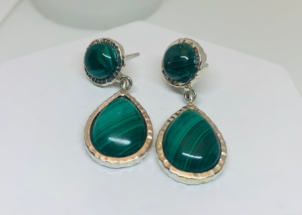 Designer Malachite Earings