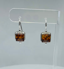 Load image into Gallery viewer, Natural Amber with Inclusions Earrings Handcrafted